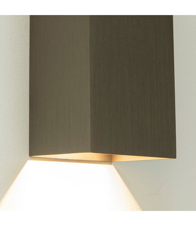 Artdelight Artdelight Industrielle GU10-Wandleuchte Dante 2 XL - Gunmetal
