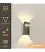 Artdelight Artdelight Industrielle GU10-Wandleuchte Dante 2 XL - Gunmetal