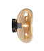 Artdelight Moderne Glas-Wandleuchte Paradise - Bernstein