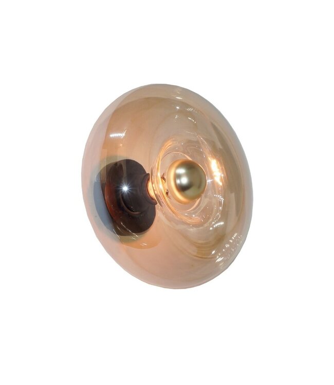 Artdelight Artdelight Moderne Glas-Wandleuchte Paradise - Bernstein