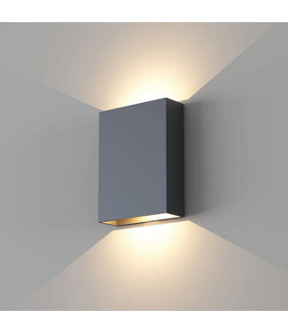 Artdelight LED-Wandleuchte Memphis - Schwarz/Mattgold