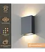 Artdelight Artdelight Design LED-Wandleuchte Memphis - Schwarz/Mattgold