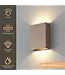 Artdelight Artdelight Design LED-Wandleuchte Memphis - Dunkelbronze