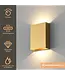 Artdelight Artdelight Design LED-Wandleuchte Memphis - Warmgold