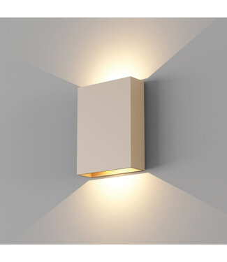 Artdelight LED-Wandleuchte Memphis - Champagner