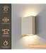 Artdelight Artdelight Design LED-Wandleuchte Memphis - Champagner