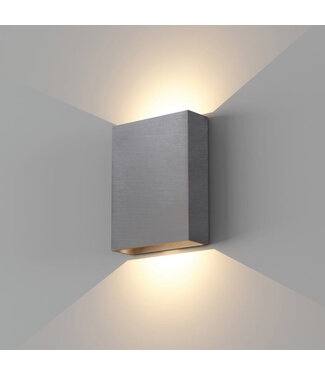 Artdelight LED-Wandleuchte Memphis - Stahlgrau