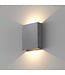 Artdelight Artdelight Design LED-Wandleuchte Memphis - Stahlgrau
