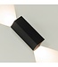 Artdelight Artdelight Moderne LED-Wandleuchte Vegas 150 - Schwarz