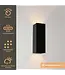 Artdelight Artdelight Moderne LED-Wandleuchte Vegas 150 - Schwarz