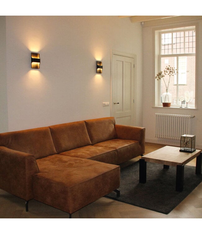Artdelight Design LED-Wandleuchte Dallas - Schwarz