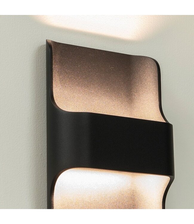 Artdelight Artdelight Design LED-Wandleuchte Dallas - Schwarz