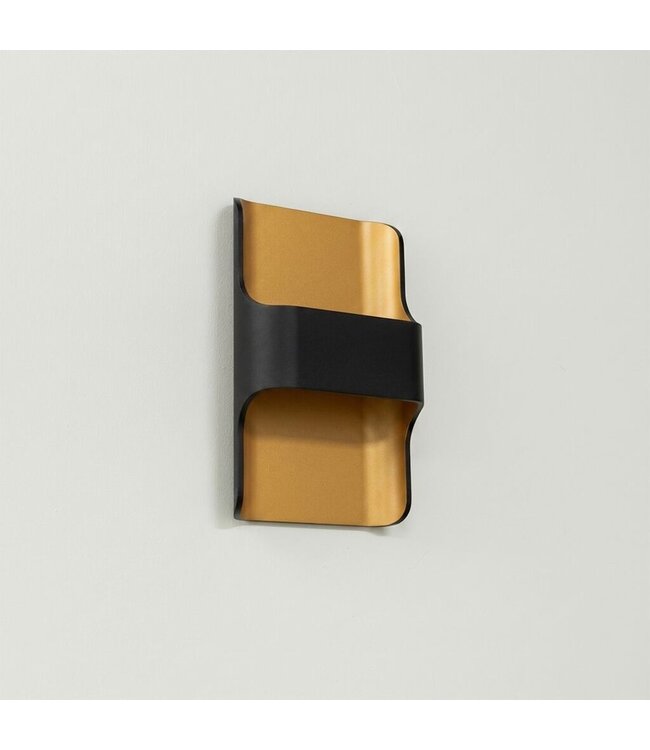 Artdelight Artdelight Design LED-Wandleuchte Dallas - Schwarz/Kupfer