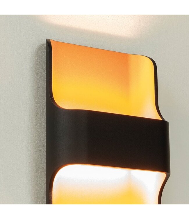 Artdelight Artdelight Design LED-Wandleuchte Dallas - Schwarz/Kupfer
