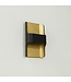 Artdelight Artdelight Design LED-Wandleuchte Dallas - Schwarz/Mattgold