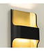 Artdelight Artdelight Design LED-Wandleuchte Dallas - Schwarz/Mattgold