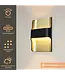 Artdelight Artdelight Design LED-Wandleuchte Dallas - Schwarz/Mattgold