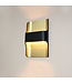 Artdelight Artdelight Design LED-Wandleuchte Dallas - Schwarz/Mattgold
