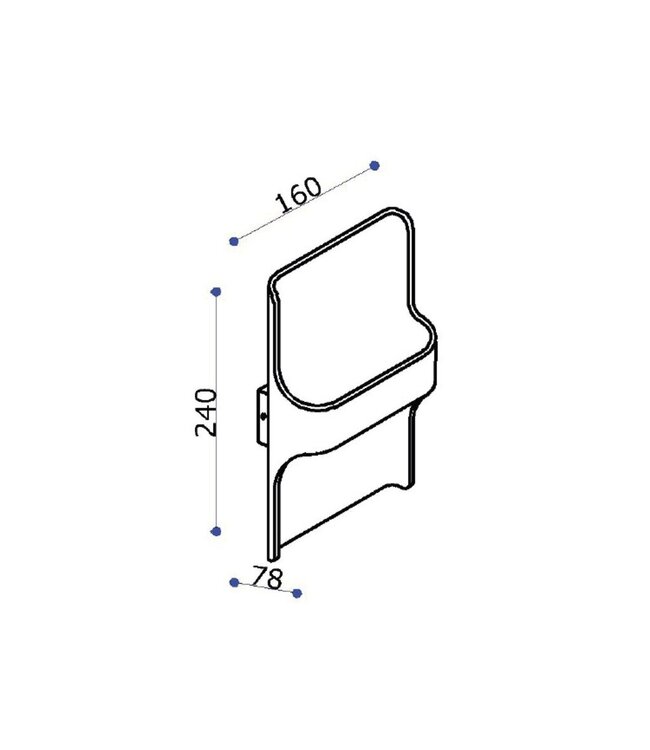 Artdelight Artdelight Design LED-Wandleuchte Dallas - Schwarz/Mattgold