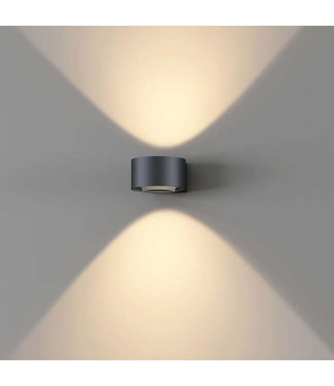 Artdelight Artdelight Industrielle LED-Wandleuchte Hudson - Schwarz