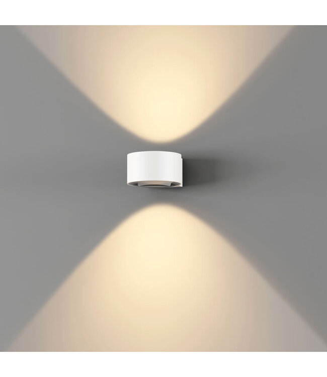 Artdelight Artdelight Industrielle LED-Wandleuchte Hudson - Weiß