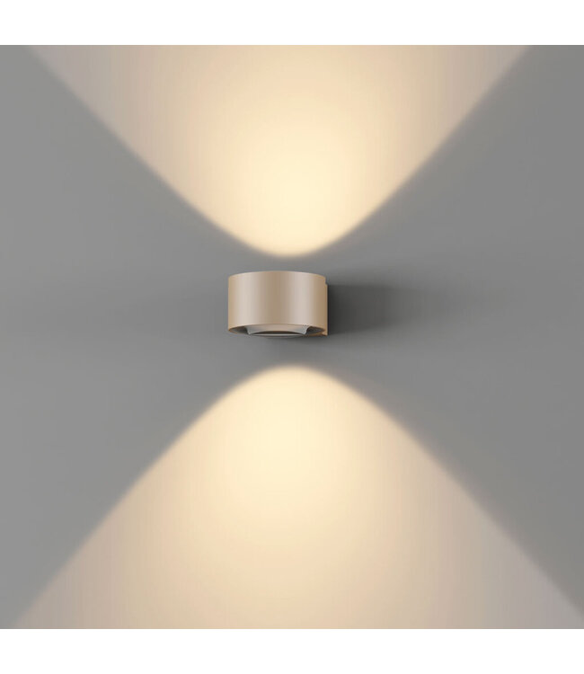 Artdelight Artdelight Industrielle LED-Wandleuchte Hudson - Champagner