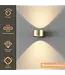 Artdelight Artdelight Industrielle LED-Wandleuchte Hudson - Gold