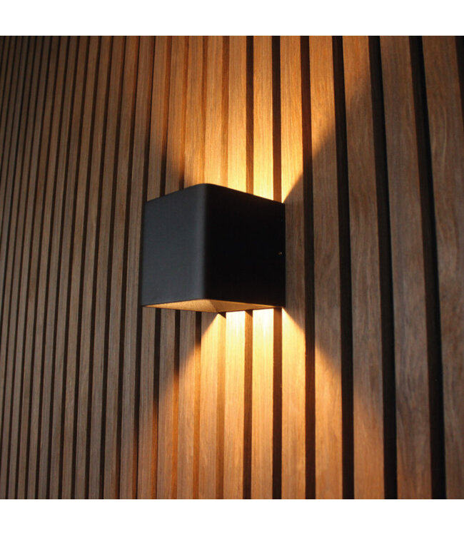 Artdelight Artdelight Design LED-Wandleuchte Fulda - Schwarz