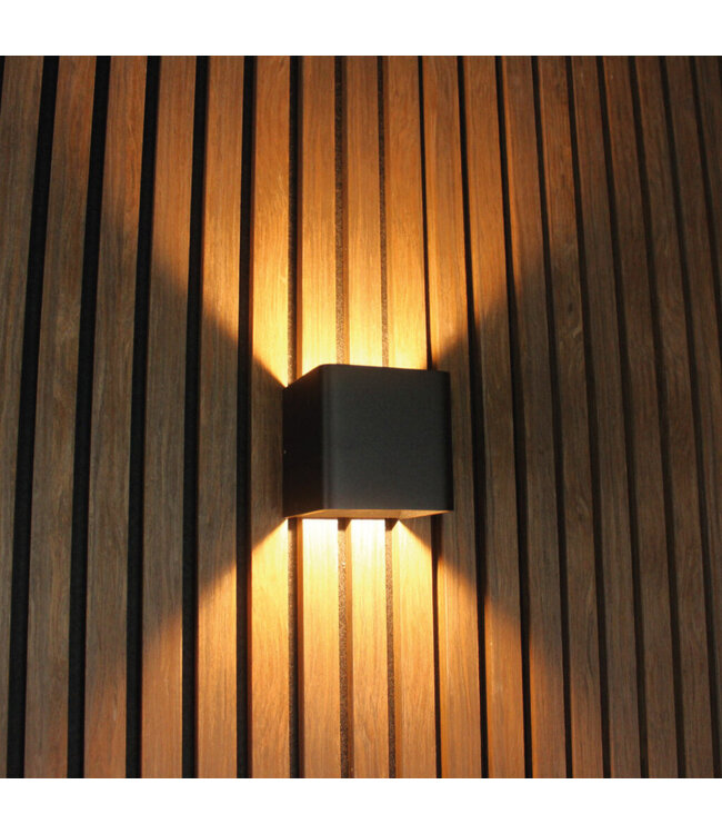 Artdelight Artdelight Design LED-Wandleuchte Fulda - Schwarz