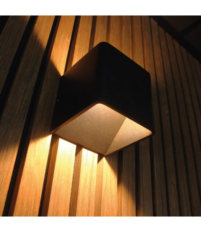 Artdelight Artdelight Design LED-Wandleuchte Fulda - Schwarz