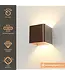 Artdelight Artdelight Design LED-Wandleuchte Fulda - Dunkelbronze