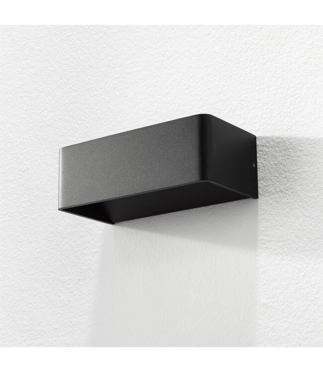 Artdelight Artdelight Industrielle LED-Wandleuchte Mainz - Schwarz
