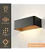 Artdelight Artdelight Industrielle LED-Wandleuchte Mainz - Schwarz/Kupfer