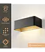 Artdelight Artdelight Industrielle LED-Wandleuchte Mainz - Schwarz/Mattgold