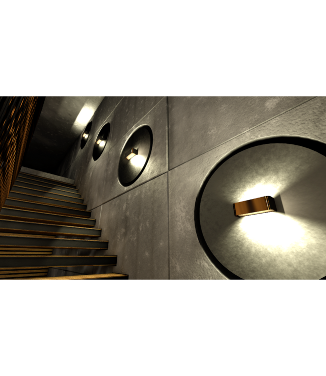 Artdelight Artdelight Industrielle LED-Wandleuchte Mainz - Dunkelbronze