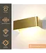 Artdelight Artdelight Industrielle LED-Wandleuchte Mainz - Gold