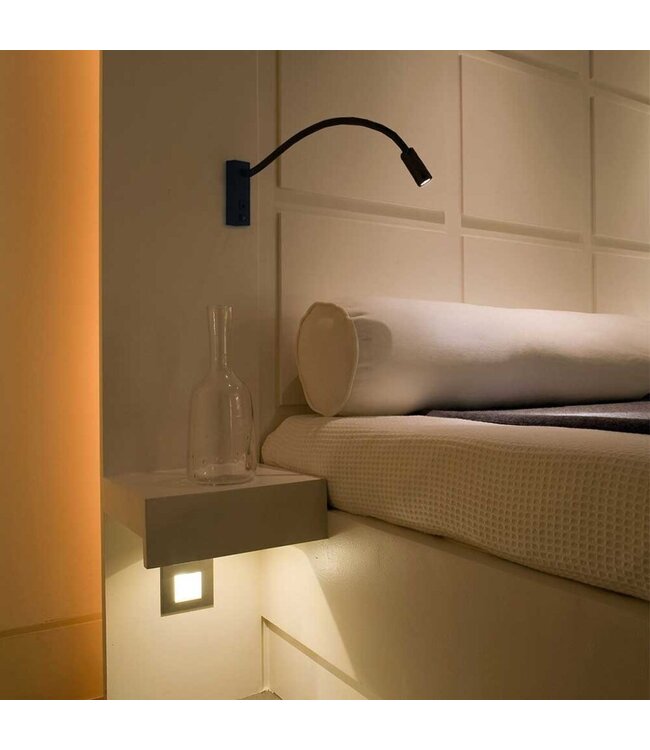Artdelight Moderne LED-Leseleuchte Easy LED USB - Schwarz