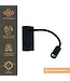 Artdelight Moderne LED-Leseleuchte Easy LED USB - Schwarz