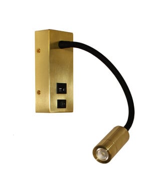 Artdelight LED-Leseleuchte Easy LED USB - Gold