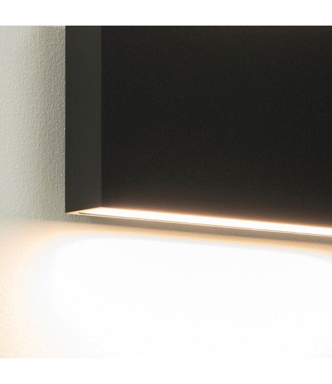 Artdelight Artdelight Moderne LED-Wandleuchte Box 1L - Schwarz