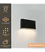 Artdelight Artdelight Moderne LED-Wandleuchte Box 1L - Schwarz