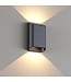 Artdelight Moderne LED-Wandleuchte Diaz S Dim to Warm - Schwarz