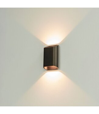 Artdelight LED-Wandleuchte Diaz S Dim to Warm - Dunkel Antik Bronze