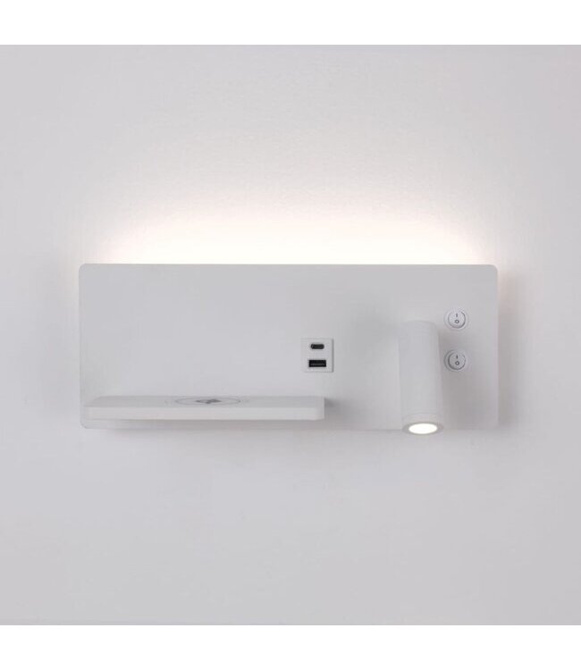 Artdelight Artdelight Moderne LED-Wandleuchte Charge USB Rechts - Weiß