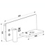 Artdelight Artdelight Moderne LED-Wandleuchte Charge USB Links - Schwarz