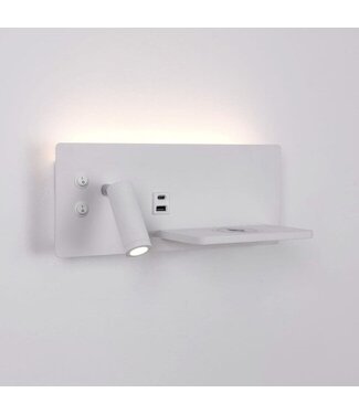 Artdelight LED-Wandleuchte Charge USB Links - Weiß