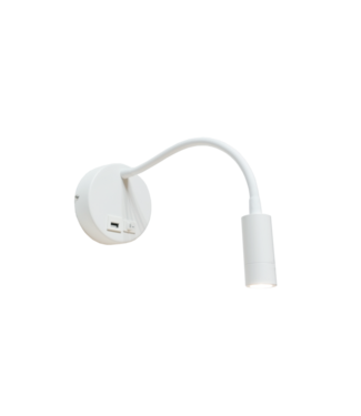 Artdelight LED-Wandleuchte Flex USB - Weiß