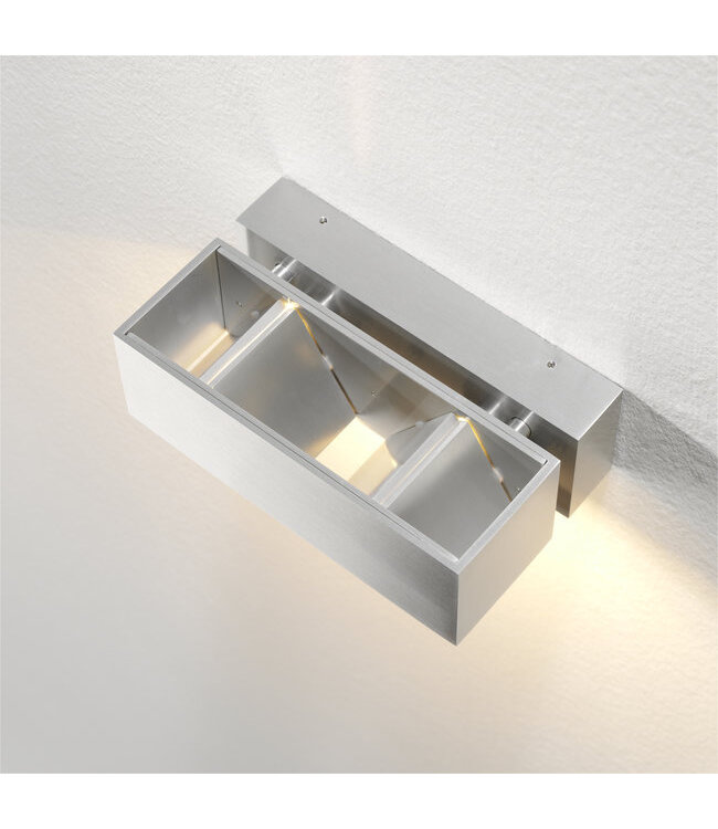 Artdelight Artdelight Moderne LED-Wandleuchte Bfeld II - Aluminium