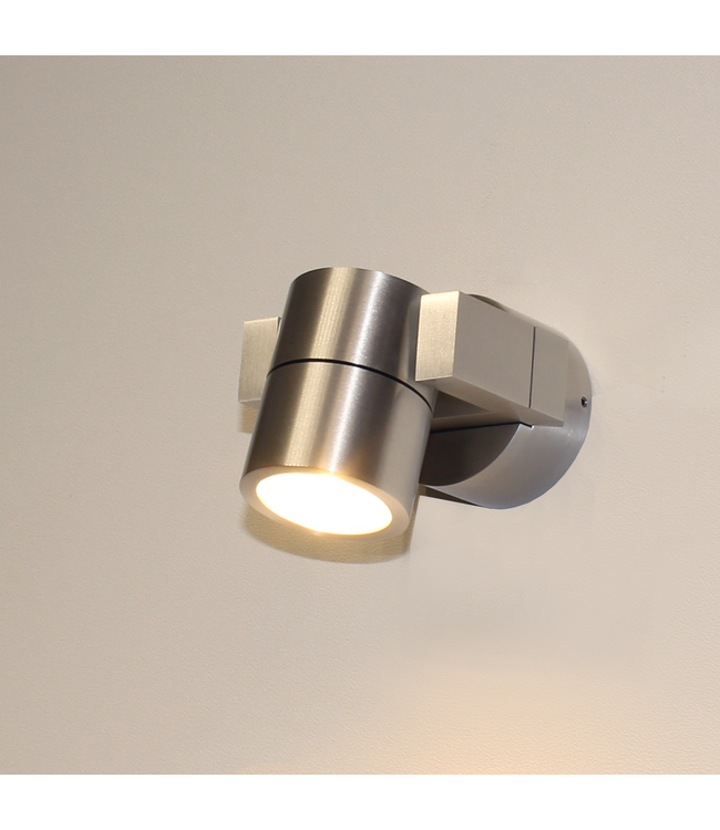 Artdelight Artdelight Moderne GU10-Wandleuchte Single - Aluminium