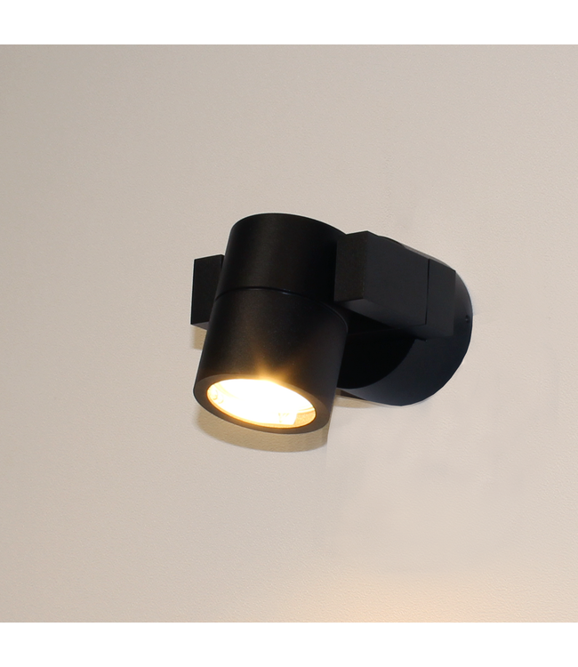 Artdelight Artdelight Moderne GU10-Wandleuchte Single - Schwarz
